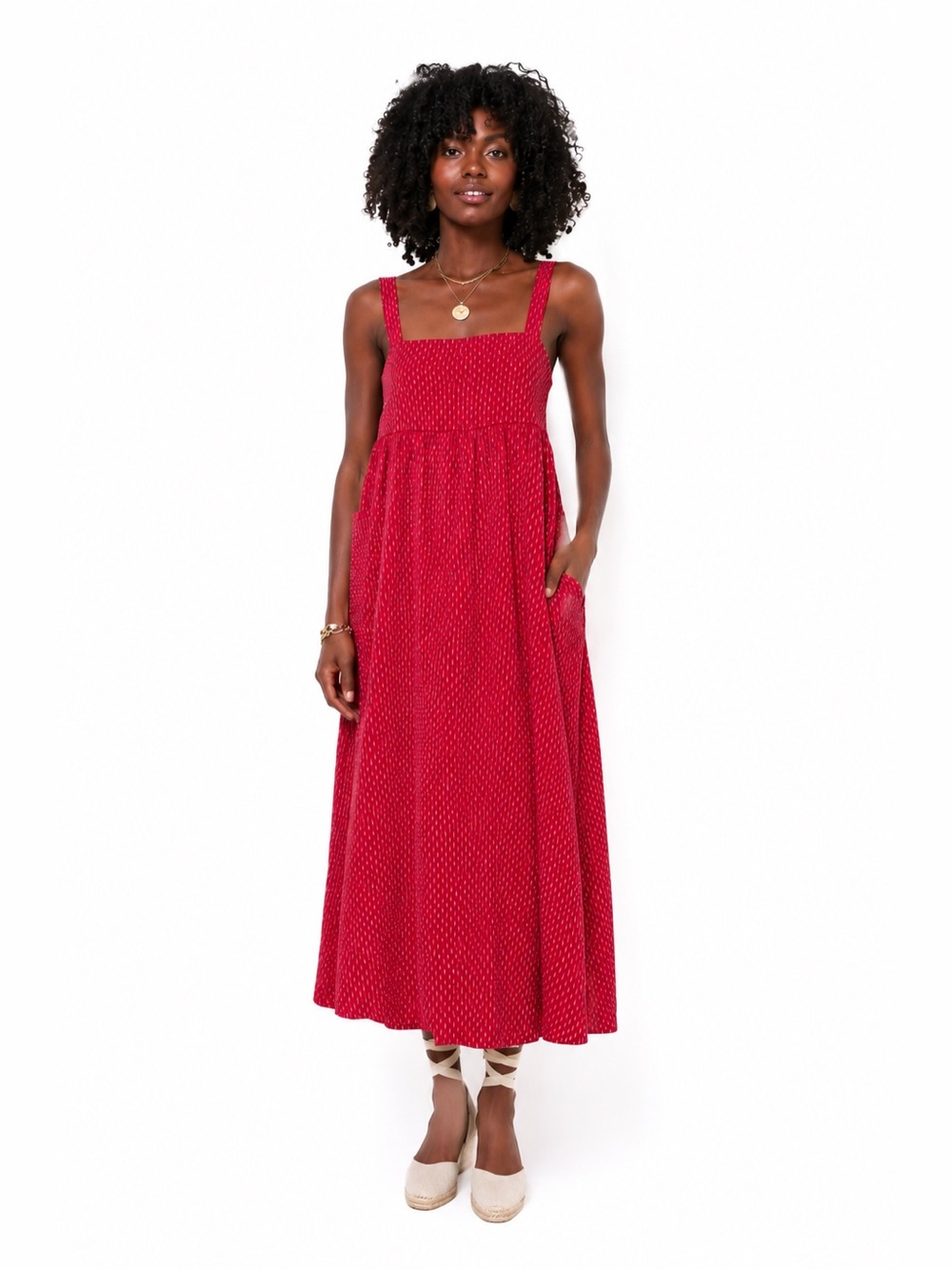 NWT | Pomander Place x Tuckernuck | Rare Geneva Square Neck Midi Dress - Size XL